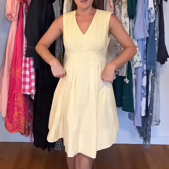 TJ Maxx Butter Yellow Mini Dress - Picture 1 of 1